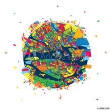 Bild på Stockholm Sweden Creative Vector Map